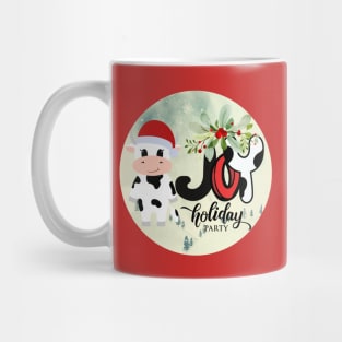 COW Santa Claus - Holiday JOY Mug